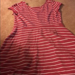 Pink striped dress